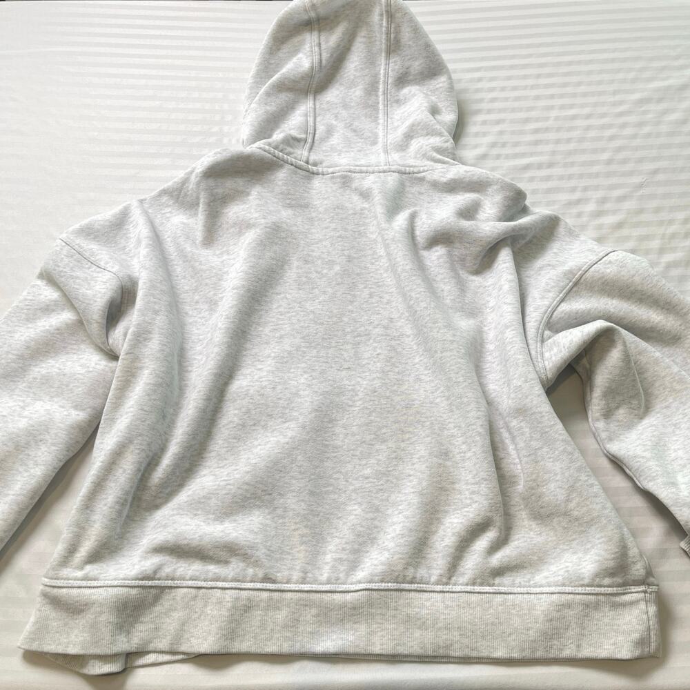 Calvin Klein Performance Gray Pullover Hoodie XL Oversize Crop Fleece Sweatshirt - Picture 7 of 7